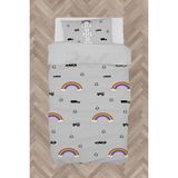 Mekta Home Bebek ve Çocuk Odası Yol ve Seksek Desenli Nevresim Takımı - Renkli - 160 x 230 cm