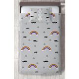 Mekta Home Bebek ve Çocuk Odası Yol ve Seksek Desenli Yatak Örtüsü - Renkli - 140 x 220 cm