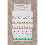 Mekta Home Bebek ve Çocuk Odası Zikzak Desenli Nevresim Takımı - Renkli - 160 x 230 cm