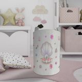 Mekta Home Deniz Yıldızlı Seksek Desenli Renkli Bebek ve Çocuk Odası Oyuncak Sepeti 45cm