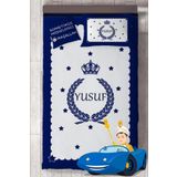 MEKTA HOME İsim Yazdırılabilir Sünnet Yatak Örtüsü Takımı MKT-4028