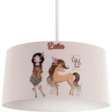 Mekta Home Kızıldereli Kız Desenli Renkli Avize