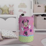 Mekta Home Minnie Maus Desenli Renkli Bebek ve Çocuk Odası Oyuncak Sepeti 45 cm Boy 35 cm Çap