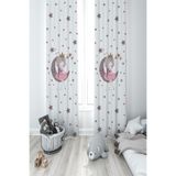 Mekta Home MKT-086 Çocuk Odası Bebek Odası Prensesli 2 Kanat Fon Perde