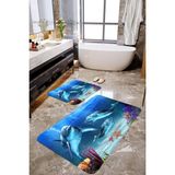 Mekta Home MKTBP-077 60c100 50x60 cm Yunus 2'li Banyo Paspas Takımı