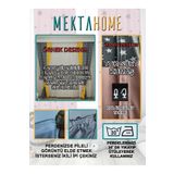 Mekta Home MKTP-231 Lacivert Balon ve Fil Çocuk ve Bebek Odası 2 Kanat Fon Perde