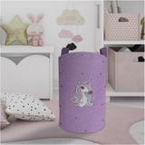 Mekta Home Mor Unicorn Desenli Bebek ve Çocuk Odası Oyuncak Sepeti