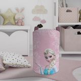 Mekta Home Pembe Elsa Desenli Bebek ve Çocuk Odası Motifli Oyuncak Sepeti 45 cm Keçe Malzeme - Renkli