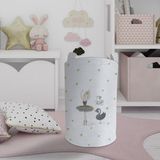 Mekta Home Renkli Balerin Kız ve Kuğu Desenli Oyuncak Sepeti 45cm x 35cm Keçe Malzeme