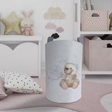 Mekta Home Renkli Bebek ve Çocuk Odası Balon Çıkaran Ayıcık Desenli Oyuncak Sepeti 45cm