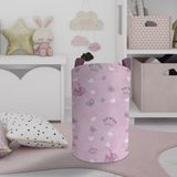 Mekta Home Renkli Bebek ve Çocuk Odası Sesekli Kelebek Desenli 45 cm Oyuncak Sepeti