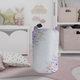 Mekta Home Renkli Çiçek Desenli Bebek ve Çocuk Odası Oyuncak Sepeti