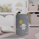 Mekta Home Renkli Filli Balon Desenli Oyuncak Sepeti 45 cm Yükseklik 35 cm Çap Keçe Malzeme
