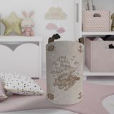 Mekta Home Renkli Korsan Gemi Desenli Bebek ve Çocuk Odası Oyuncak Sepeti 45 cm Boy 35 cm Çap