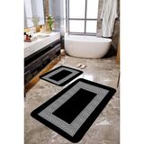Mekta Home Siyah 2'li Banyo Paspas Takımı MKTPP-2038 60 x 100 cm 50 x 60 cm