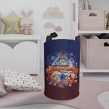 Mekta Home Sonic Boom Desenli Renkli Bebek ve Çocuk Odası Oyuncak Sepeti 45cm x 35cm Keçe