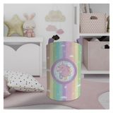 Mekta Home Unicorn Renkli Desenli Bebek ve Çocuk Odası Oyuncak Sepeti