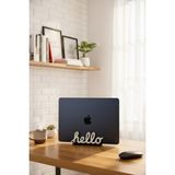 MEKTrend Hello Yazılı Retro Laptop Masaüstü Standı - Çok Renkli