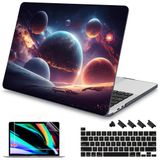 Mektron MacBook Pro 16 inç A2141 Kapak 2019 Release 16 inç için Sıvı Retina Ekran/Dokunmatik Kimlik, Plastik Sert Kapak, Klavye Kaplama ve Ekran Koruyucu ve Toz Tapası, Gezegenler