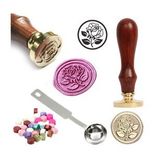 Mektup Damga Mühürü Elegant Rose + 30 Mühür Mumu + Eritme Kaşığı