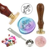 Mektup Damga Mühürü Unıcorn + 30 Mühür Mumu + Metal Kaşık