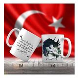 Mektup Okuyan Kalpaklı Mustafa Kemal Paşa - Atatürk'ün Sözleri -Kupa Bardak