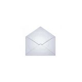 Mektup Zarfı - Para Zarfı - Takı Zarfı 11,4X16,2CM-100 Adet Beyaz (Silikonlu) 70GR Kağıt