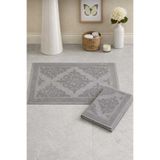 Mela Home 2'li Ayak Havlusu-Ayak Paspası Ekru 50*70 cm 2 Adet - Banyo - Misafir -Çeyizlik %100 Pamuk