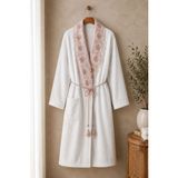 Mela Home Aura Unisex Bornoz | Bornoz | Erkek Bornoz | Kadın Bornoz | Hediyelik | Sabahlık | Çeyiz - S-M