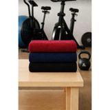 Mela Home Bordo Fitness-Spor Havlusu 3 Adet -Hızlı Kuruyan-Kuaför ve Berber Havlusu 50*90 cm - 50 x 90 cm