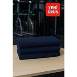 Mela Home Lacivert Fitness-Spor Havlusu 3 Adet -Hızlı Kuruyan-Kuaför ve Berber Havlusu 50*90 cm - 50 x 90 cm