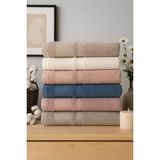 Mela Home Petek Desenli 50*90 cm 6'lı El ve Yüz Havlusu - Havlu Seti- Çeyizlik- Hediyelik - Mutfak %100 Pamuk - 50 x 90 cm - Çok Renkli