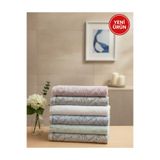 Mela Home Premium Saçaklı 50*90 cm 6'lı El ve Yüz Havlu Seti- Çeyizlik- Hediyelik - Mutfak %100 Pamuklu