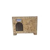 Melada Mobilya Lüx Ahşap Kedi Kulübesi, Yalıtımlı, Çok Büyük (Xl) 61X41X36 Cm, Rüzgar Siperi, Dış Mekan Kedi Evi