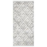 Melantha Gri Geometrik Modern Geometrik Etnik Desenli Boho Makinada Yıkanabilir Hafif Hav Toz Vermez Leke Tutmaz Kaymaz Taban Dijital Makine Baskı Halı Oturma Odası Salon Yolluk Koridor Mutfak Halısı