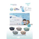 Melantis Medikal Meltblownlu 3 Katlı Telli Cerrahi Maske Erkek Çocuk 1 Kutu = 50 Adet