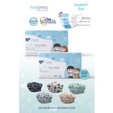 Melantis Medikal Meltblownlu 3 Katlı Telli Cerrahi Maske Erkek Çocuk 2 Kutu 100 Adet