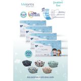 Melantis Medikal Meltblownlu 3 Katlı Telli Cerrahi Maske Erkek Çocuk 4 Kutu = 200 Adet Renkli - Çok Renkli