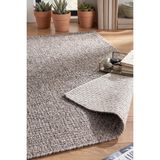Melaris Halı Cehu Yolluk Naturel Jüt Halı Örme Kilim Sisal Hasır Halı Mutfak Balkon Halısı - Vizon - 80 x 200 cm