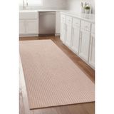 Melaris Halı Mutfak Halısı Yıkanabilir Yolluk Kaymaz Taban Dokuma Paspas - Bej - 100 x 500 cm