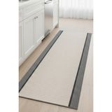Melaris Halı Mutfak Halısı Yıkanabilir Yolluk Kaymaz Taban Dokuma Paspas - Gri - 120 x 300 cm