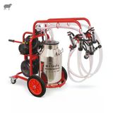 Melasty Dörtlü Koyun Süt Sağma Makinesi (Paslanmaz Güğüm-Kauçuk) (Yağlı)