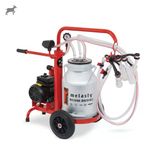 Melasty Ecomini İkili Keçi Süt Sağma Makinesi (Alüminyum Güğüm-Silikon) (Yağlı)