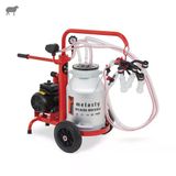 Melasty Ecomini İkili Koyun Süt Sağma Makinesi (Alüminyum Güğüm-Silikon) (Kuru)