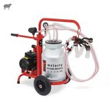 Melasty Ecomini İkili Koyun Süt Sağma Makinesi (Alüminyum Güğüm-Silikon) (Yağlı)
