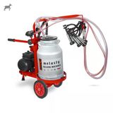 Melasty Ecomini Last Point İkili Keçi Süt Sağma Makinesi (Alüminyum Güğüm-Kauçuk) (Kuru)