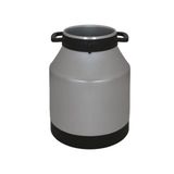 Melasty Süt Sağma Makinesi Alüminyum Süt Güğümü (10 Litre İki Kulp-Tek Saplı Dar Ağız) (Kapak Hariç)