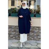 Melda Triko Tunik Lacivert