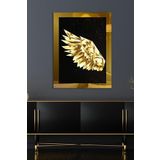 Melek Kanadı Gold Tek Parça Pleksi Tablo