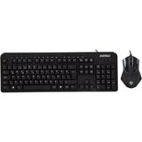 Melek Store Everest UN-797 Plus USB Kablolu Multımedya Q Klavye-Optık Mouse Set